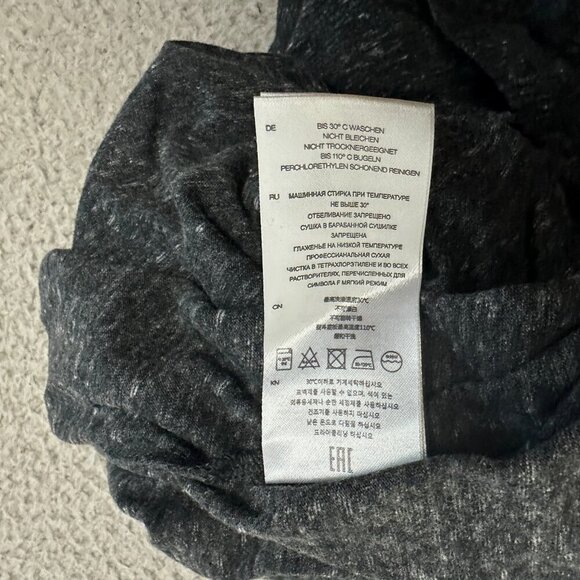 IRO PARIS Jersey Stretchy Sheath Maxi Dress Ruched Sexy Slit - Picture 9 of 16